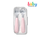 Oxo Tot On The Go Fork And Spoon - Blossom