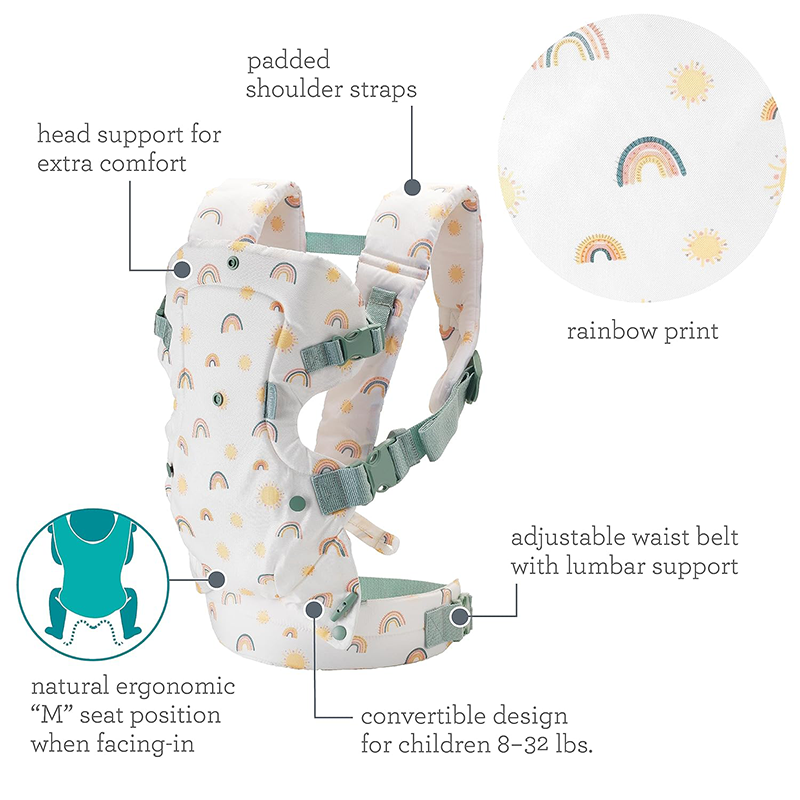 Infantino Flip 4-In-1 Convertible Carrier - Rainbow