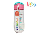 Cocomelon Straw Sports Water Bottle with Strap Handle – Pink