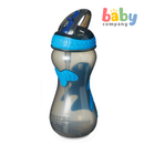 Nuby Flip-It Gator Grip Hard Straw Toddler Cup 18m+ - Gray