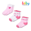 Mothers Choice 3 Pack Socks - Pink
