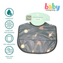 Nathan & Emma Sleeveless Feeding Bib - Gray Universe