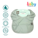 Nathan & Emma Ruffled Feeding Bib - Sage Green