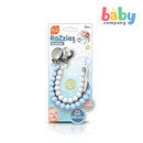 RaZBaby 2-Pack Razzies Pacifier Holder - Blue/Gray