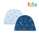 Mothers Choice 2 Pack Baby Hat - Blue