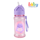 Skip Hop Zoo Tritan Renew Straw Bottle - Narwhal