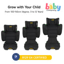 Jovikids Rober Portable Highback Booster Car Seat - Black