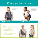Infantino Fold & Go 2-in-1 Carrier