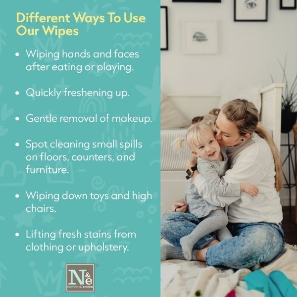 Nathan & Emma Sensitive Baby Wipes with Aloe 80 Pulls