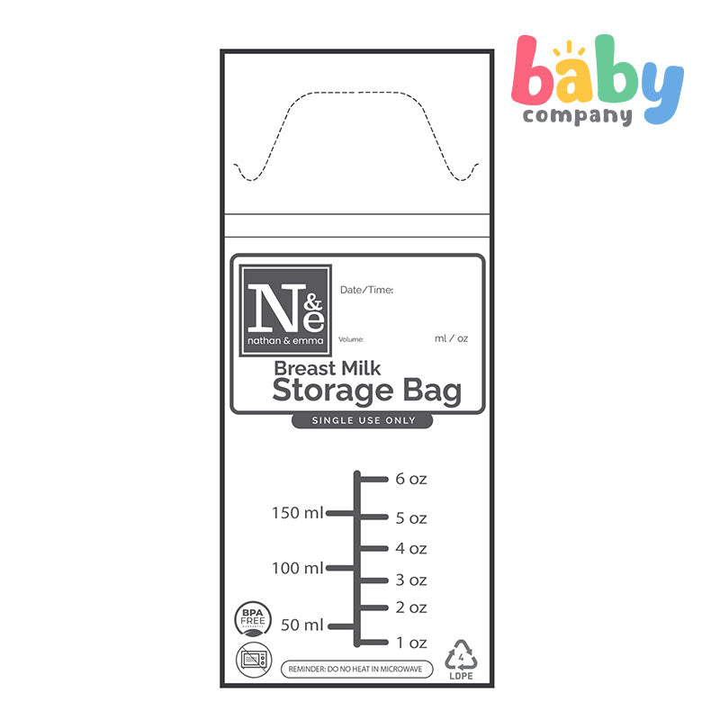Nathan & Emma Breast Milk Storage Bag 30s