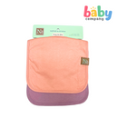 Nathan & Emma 2-Pack Cotton and Fleece Bib - Purple and Pink