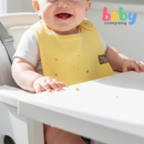 Nathan & Emma 2-Pack Cotton and Fleece Bib - Green and Yellow