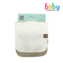 Nathan & Emma 2-Pack Cotton and Fleece Bib - White and Beige