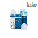 Bebeta Glass Bottle with Sleeves 120ml/4oz - Blue