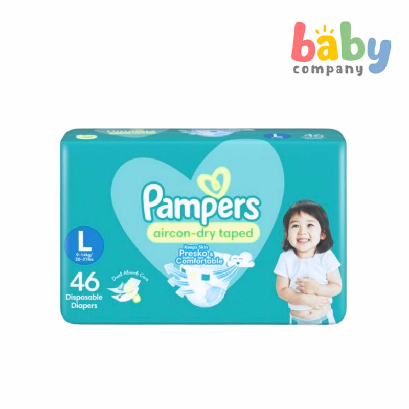 Pampers Baby Dry Taped Diapers Jumbo Pack Large 46s