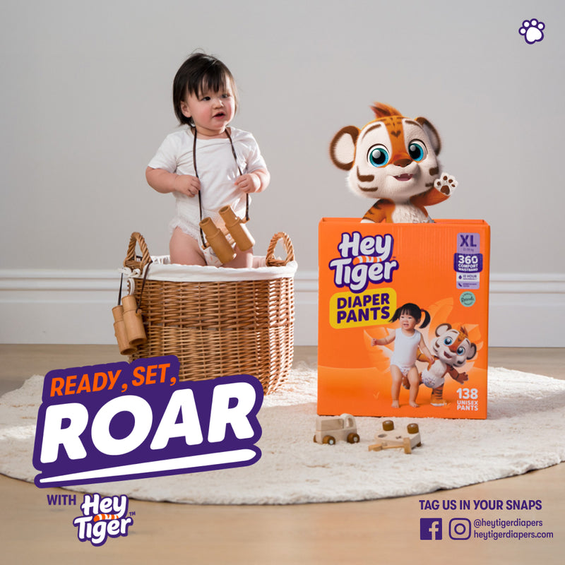 Hey Tiger Active Diaper Pants, Convenience Pack - XL