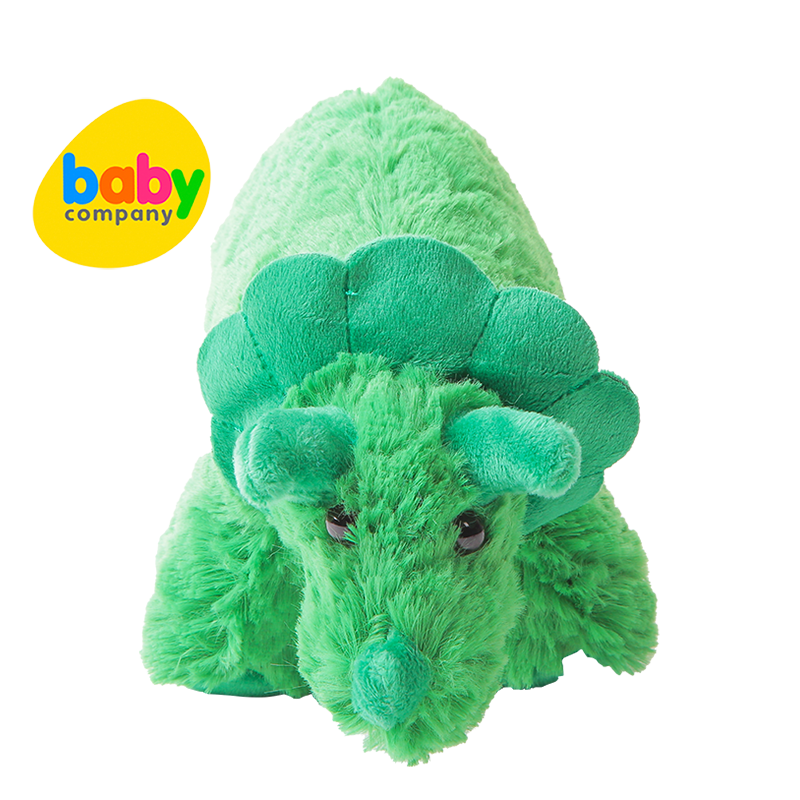 Baby Company Dinosaur Plush Toy - Green Triceratops
