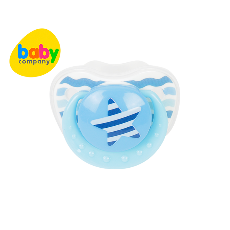 Mom & Baby Silicone Pacifier - Blue Star