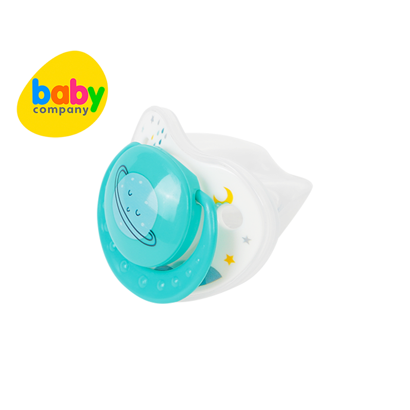Mom & Baby Silicone Pacifier - Green Moon