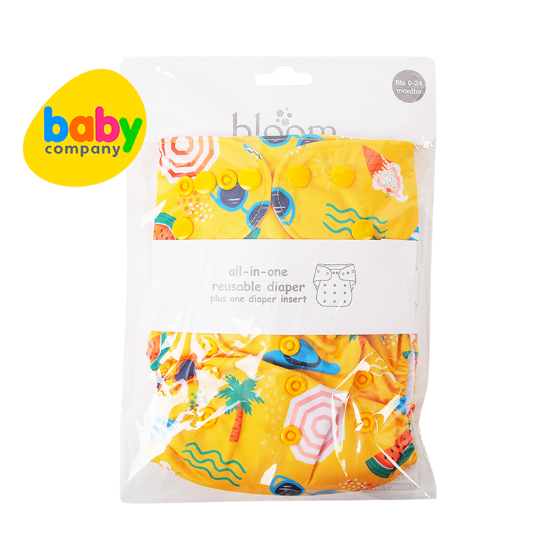 Bloom All-In-One Reusable Cloth Diaper - Summer