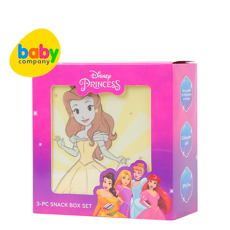 Disney Princess 3-Piece Snack Box Set - Belle
