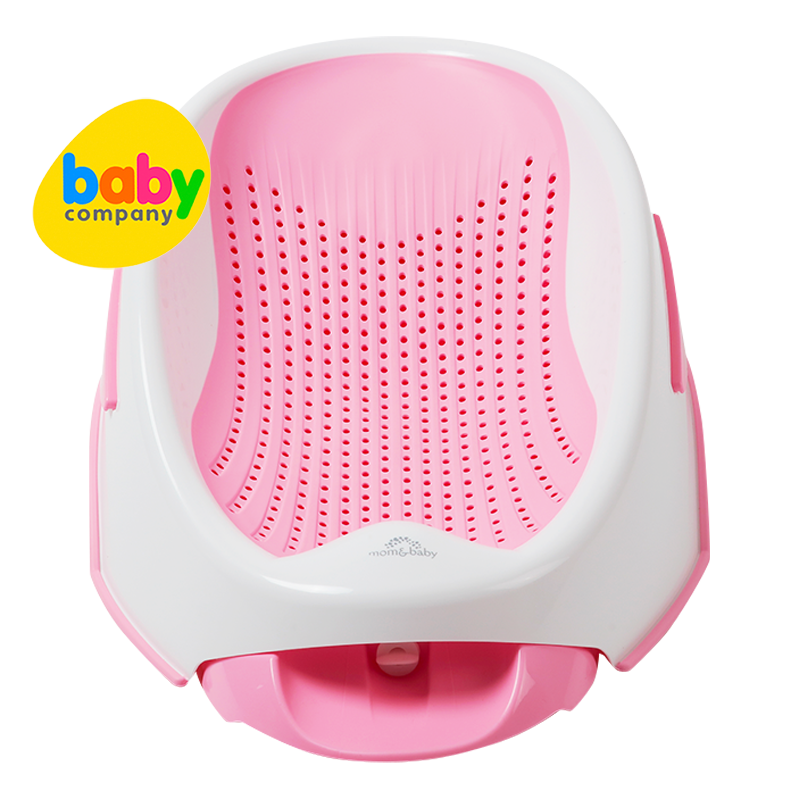 Mom & Baby Bath Bed With Drainer - Pink