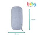 Nathan & Emma Burp Cloth - White & Teal Blue