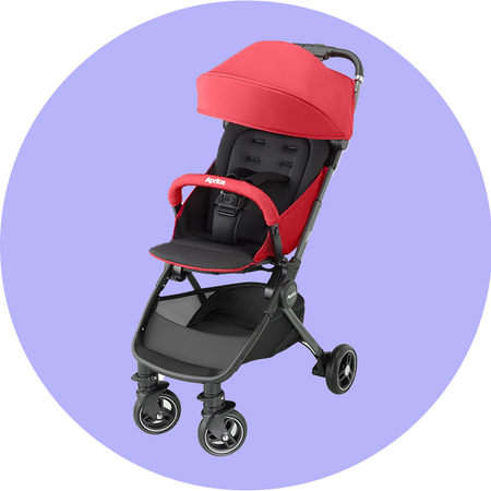 Aprica Nano Smart Plus Baby Stroller - Molten Lava Red