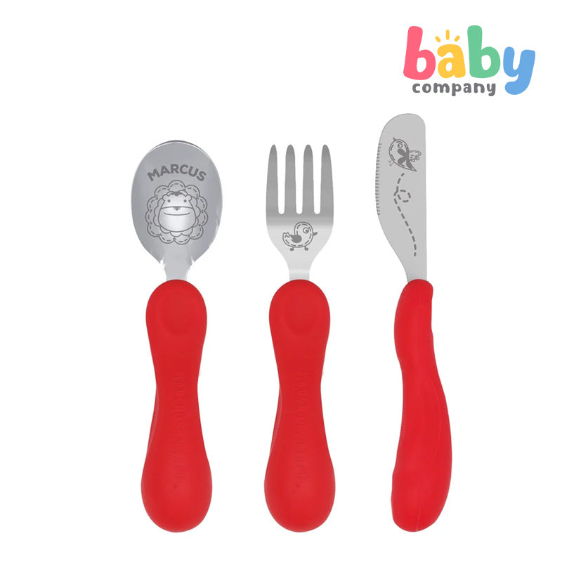 Marcus & Marcus Easy Grip Cutlery Set - Pokey the Piglet