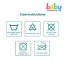 Nathan & Emma Muslin Bib - Cream White & Copper Brown