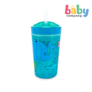 Nuby Snack n' Sip Soft Silicone Straw Cup 9oz/270 ml