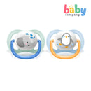 Philips Avent Ultra Air Animals Pacifier 0-6m - Elephant & Penguin