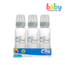 Coral Babies Regular Feeding Bottles with Silicone Nipple - 9oz, Pack of 3