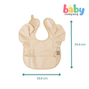 Nathan & Emma Ruffled Feeding Bib - Pink Kitty