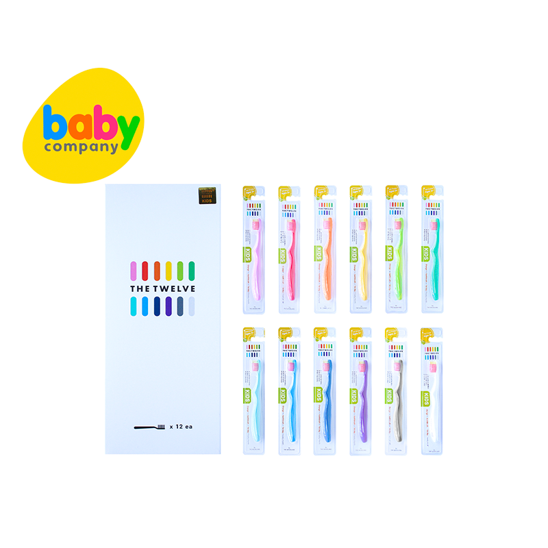 The Twelve Kids Toothbrush in Vivid Color - 12 pcs