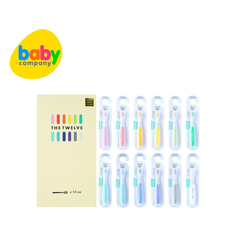 The Twelve Toddler Toothbrush in Pastel Color - 12 pcs