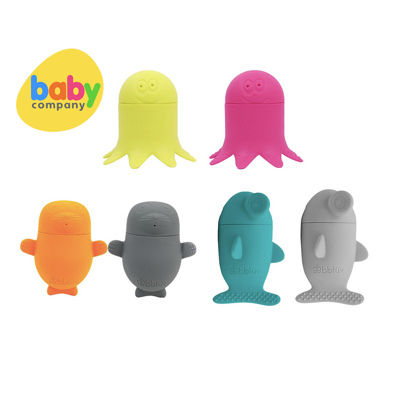 BBLUV Büddies: Silicone Bath Toys Set