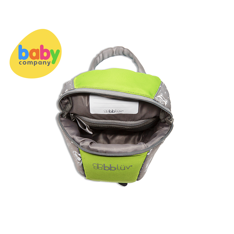 BBLUV Päk: Toddler Mini Backpack With Safety Reins - Lime