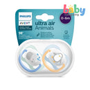 Philips Avent Ultra Air Animals Pacifier 0-6m - Elephant & Penguin