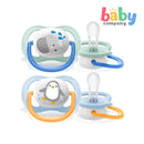 Philips Avent Ultra Air Animals Pacifier 0-6m - Elephant & Penguin