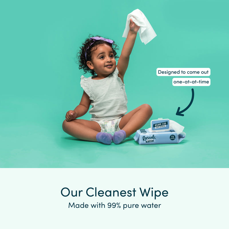 Rascals Water Wipes 216 Sheets (72's x 3 Packs)
