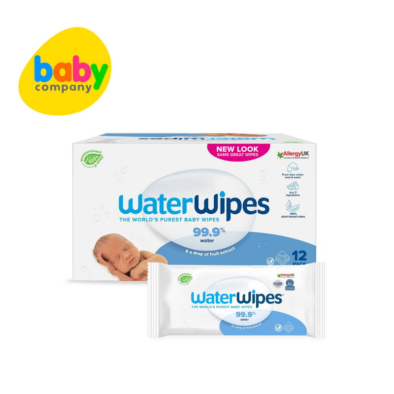 WaterWipes Mega Value Box Biodegradable - 60s, Pack of 12