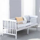 Barnmobler Brandt 6-in-1 Convertible Toddler Bed/Crib - White