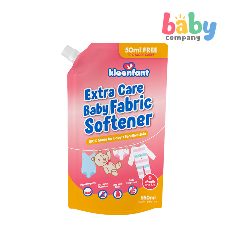 Kleenfant Extra Care Baby Fabric Softener - 550ml, Refill Pack