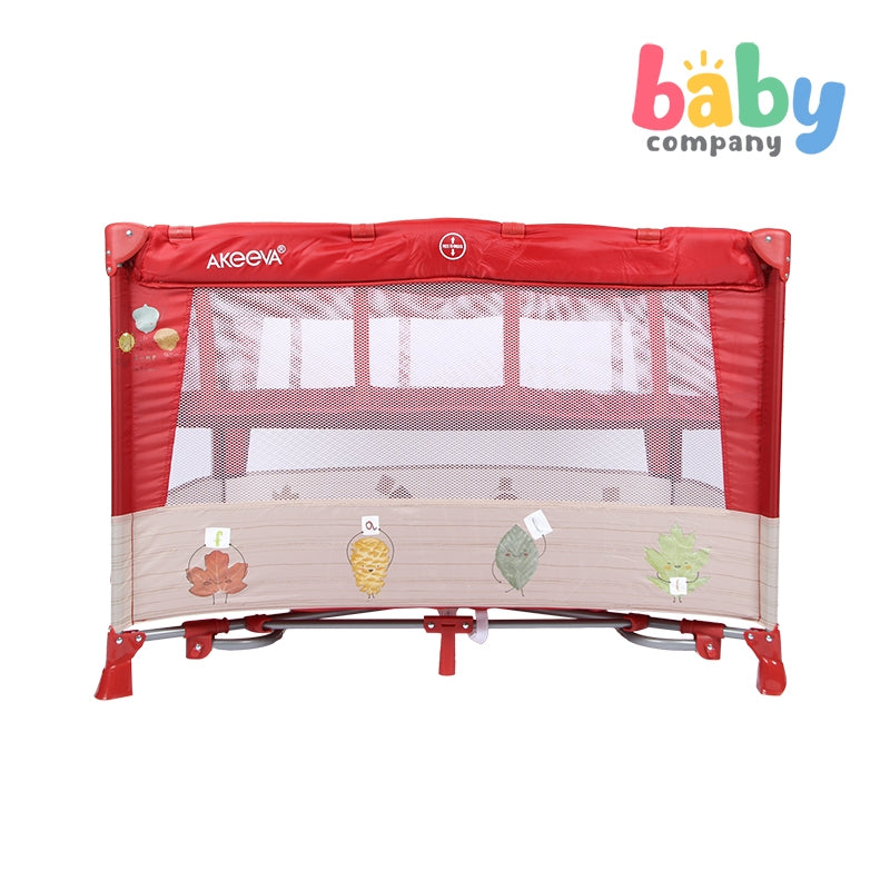 Akeeva Ohrid Basic Playpen and Rocker - Red