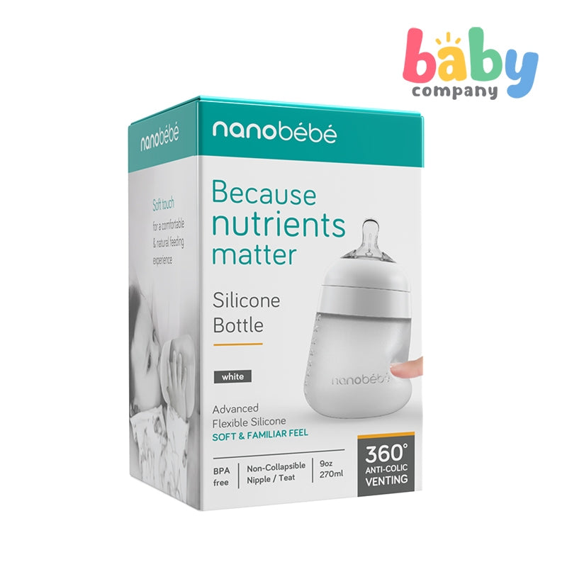 Nanobebe Silicone Bottle 9oz (270ml) - Single