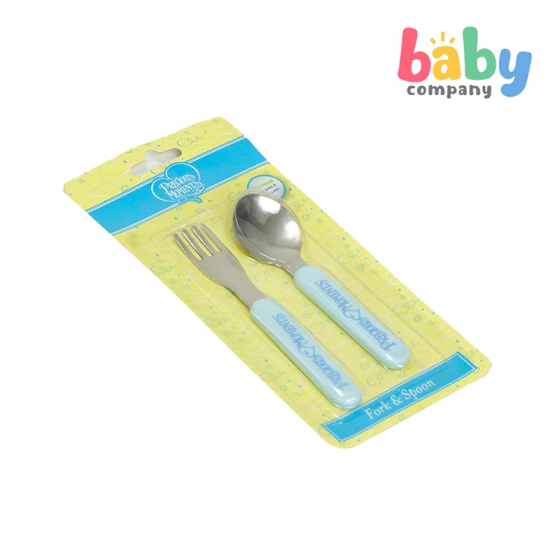 Precious Moments Stainless Steel Fork and Spoon Set