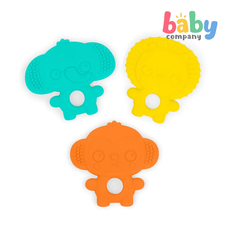 Bright Starts Gummy Buddies 3-Pack Textured Teethers