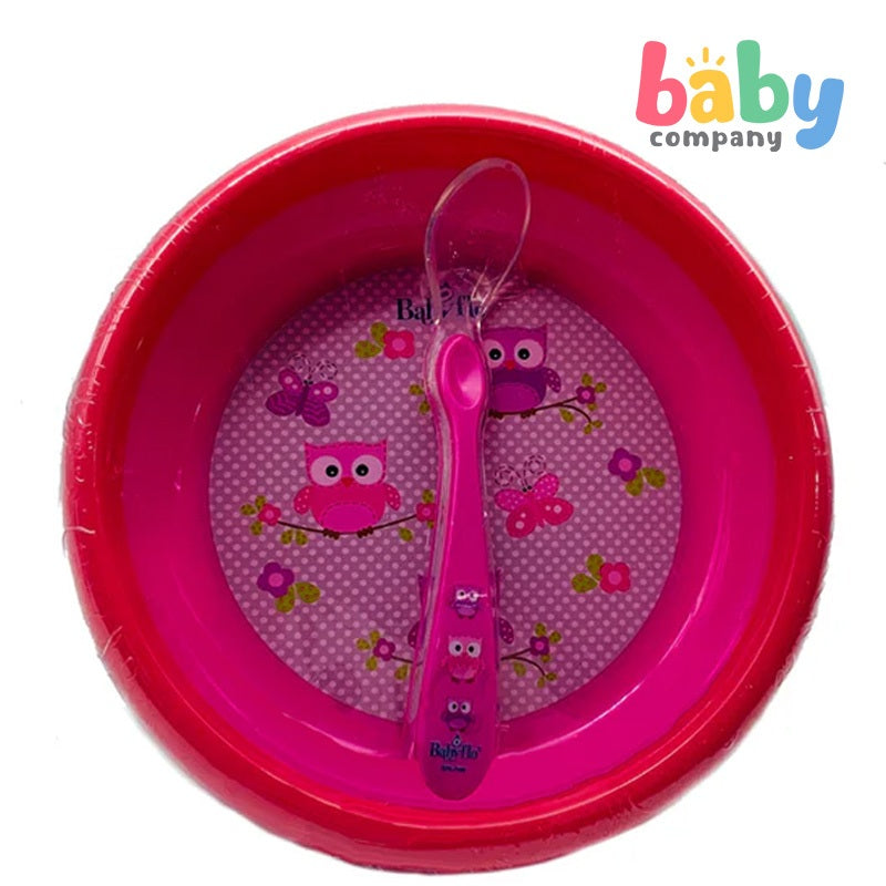 Babyflo Plate with Silicone Spoon