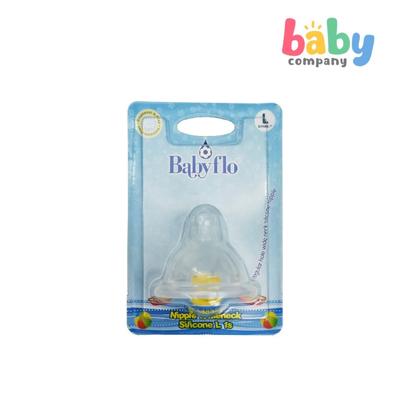 Babyflo Nipple Wideneck Silicone 1pc